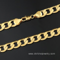 Copper Chain Necklace Men Women 18K Gold Plated Necklace